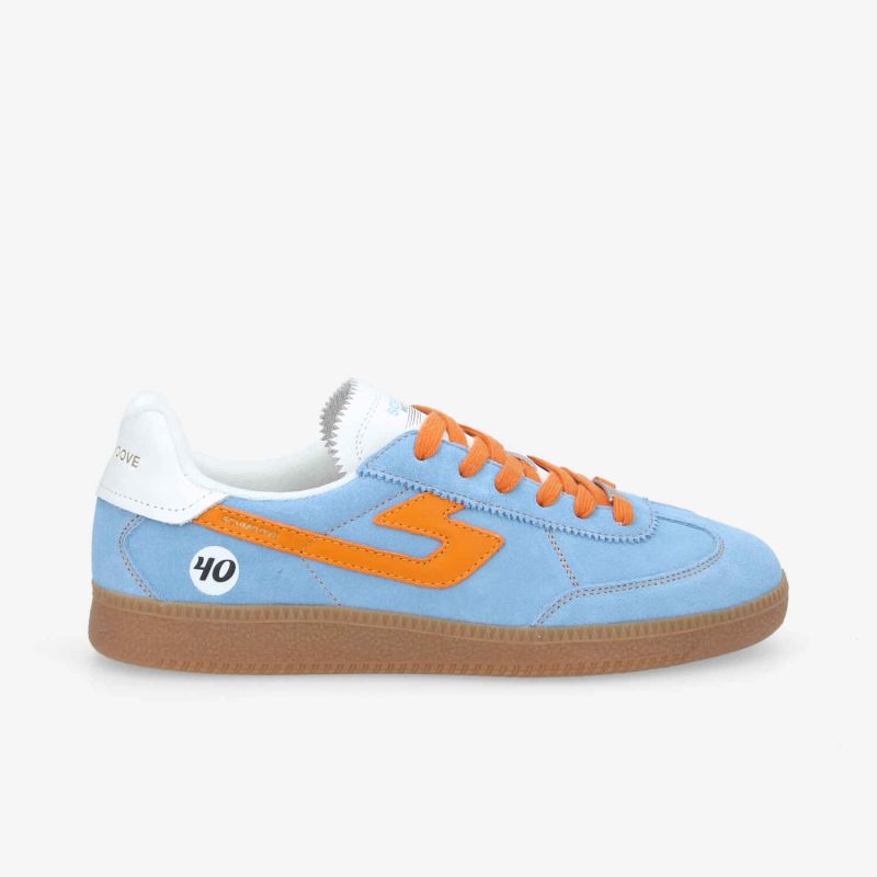 SHEFFIELD JOGGER M - SUEDE/NAPPA - BLEU/ORANGE